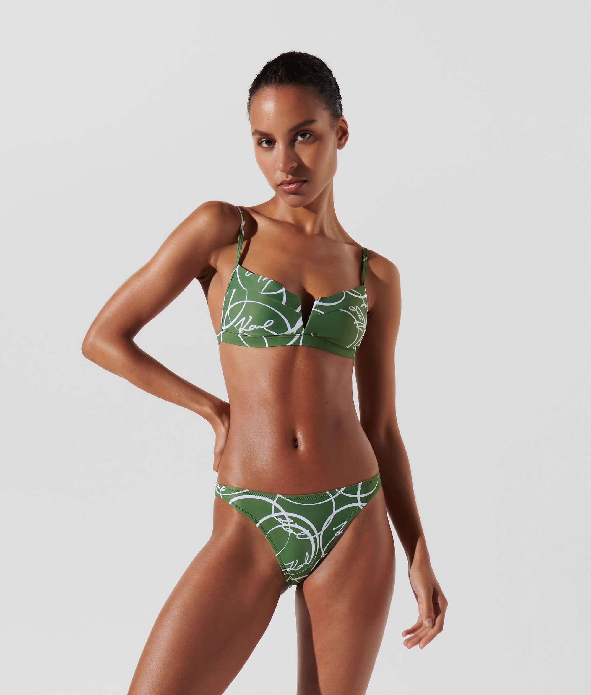 (image for) Classic Circle Print Brazilian Bikini Bottoms